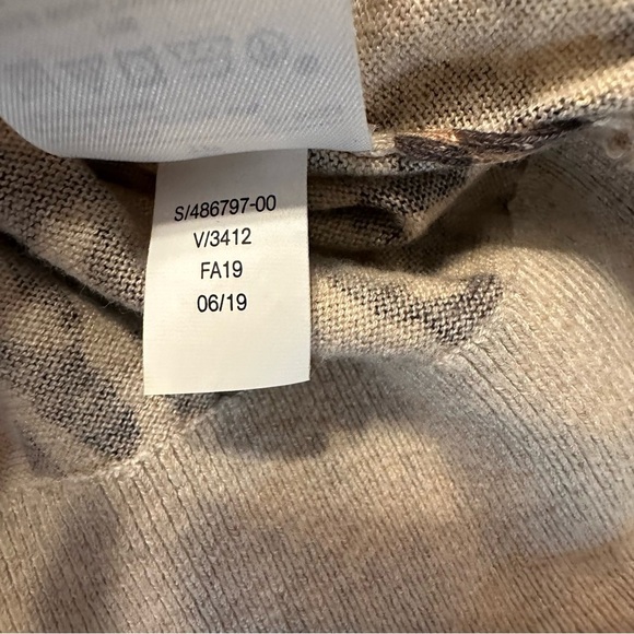 BANANA REPUBLIC leopard print long sleeve sweater size XS (a4 - Picture 7 of 12